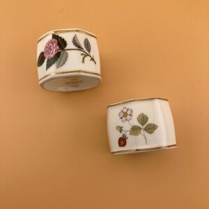 Vintage Wedgwood Bone China Napkin Rings - Set of two